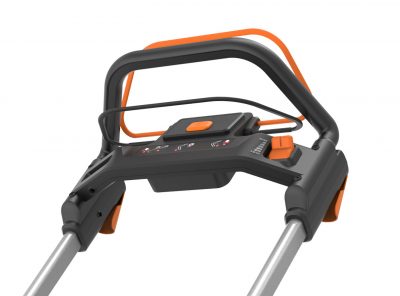 rasaerba worx wg749e manubrio ergonomico